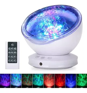 Ocean Wave Projector, 12 Led Control Remoto Night Light Lamp