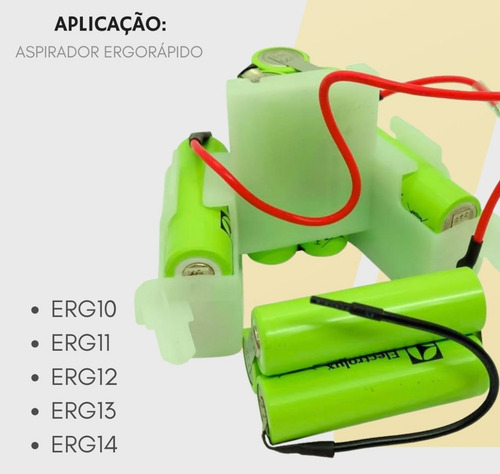 Conjunto Baterias Aspirador Electrolux Erg10/11/12/13/14