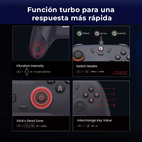 Control Mando Gamesir T4 Nova Lite Bluetooth Con Efecto Hall