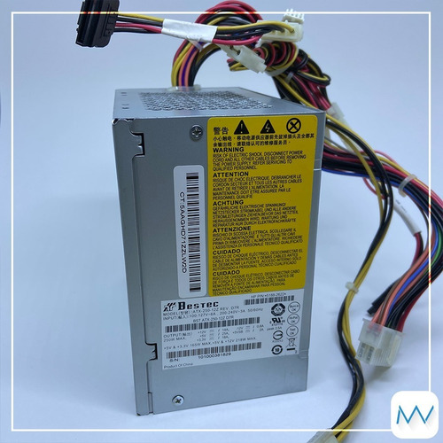Fonte Atx Bestec - Atx-250-12z - 250w Bivolt Chaveada