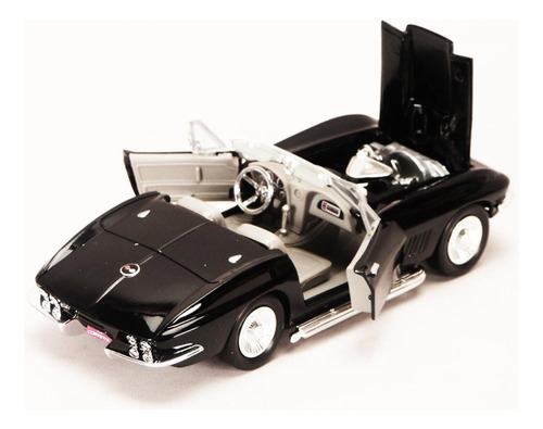 Motormax 73224 Chevy Corvette Negro Escala 1/24 Mmg