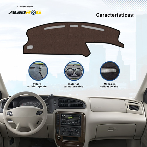 Cubretablero Autorog Para Ford Windstar 2000 Bordado Café-negro F28-eg/fd28c