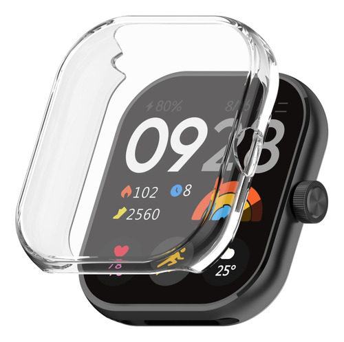 Funda Transparente Electrochapada De Tpu Para Redmi Watch 4