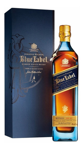 Whisky Johnnie Walker Etiqueta Azul 750 Ml
