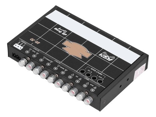 / Ecualizador De 7 Bandas Subwoofer Eq Estéreo Gráfico De 7