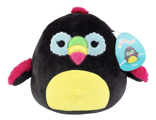 Brinquedo De Pelúcia Squishmallows Cute Toucan Tito De 20 Cm