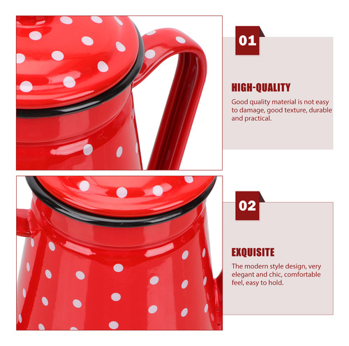 Conjunto De Chá Esmaltado Gooseneck Kettle