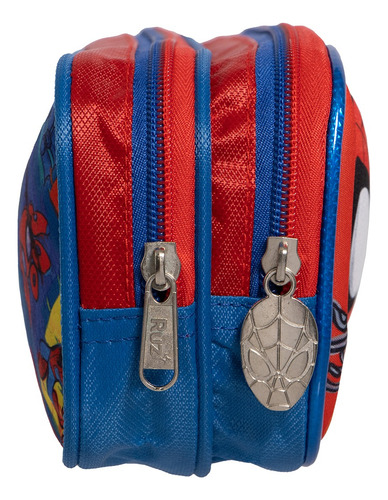 Lapicera Doble Cierre Spidey 183579 Rojo Con Azul Estampado