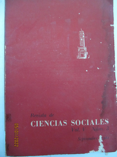  Revista De Ciencias Sociales Nº3 Sept 1961 Puerto Rico 