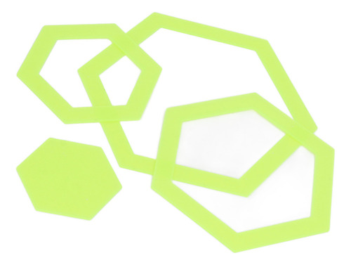 S Juego De Reglas Hexagonales Para Dibujar Ropa, 4 Piezas,