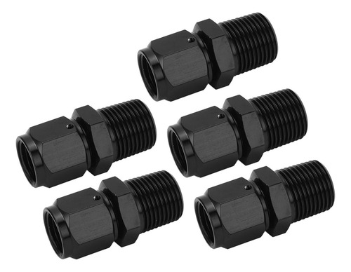Adaptador Reto De 6 Polegadas Fêmea Para 3/8 Npt, 5 Peças De