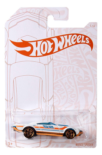 Muscle Speeder Colección Blanca De 52 Años Hotwheels Mattel