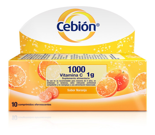 Pack Cebión Vitamina C 10 Comprimidos Efervescentes X 5ud