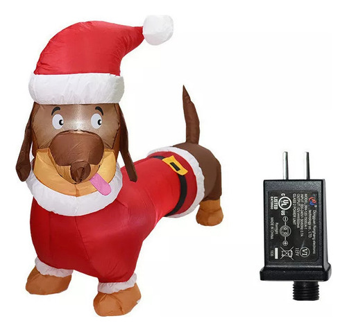 Dachshund Hinchable De Navidad Y Pascua Para Perro, 1,5 M,