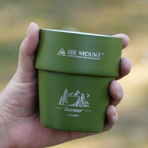 Caneca De Café Para Acampamento, Caneca De Água, Verde