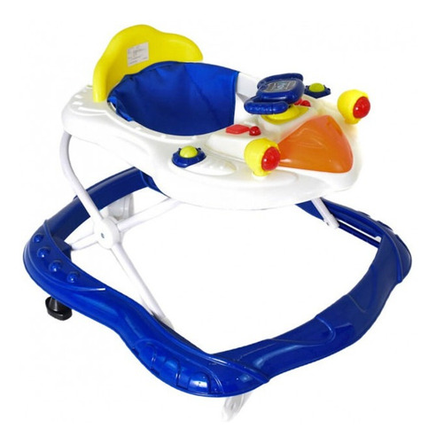 Andadera Para Bebe Caminadora Nave Espacial Melodias Color Azul