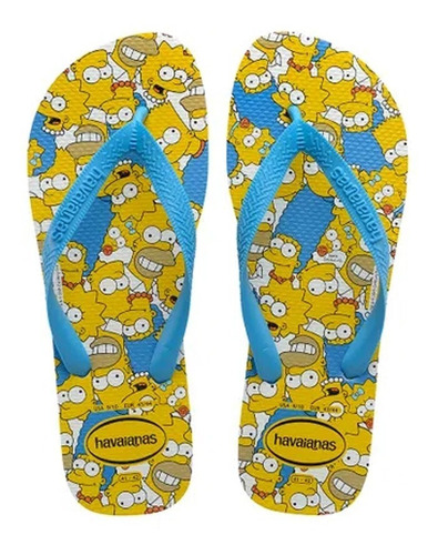 Chinelo Masculino Havaianas Simpsons Original Na Caixa C/ Garantia