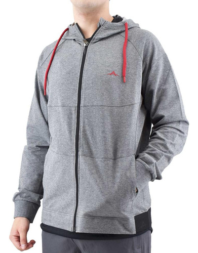 Campera Abyss Con Capucha Gris 23v0405