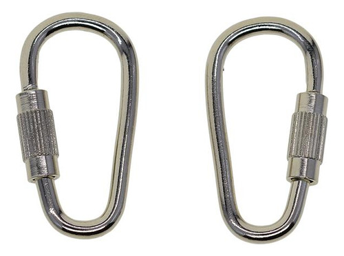 10 Piezas De Material Acero Tornillo De Bloqueo Mosquetón