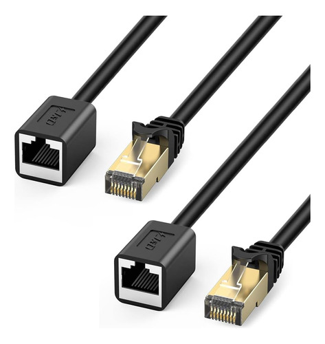 J&d Cable De Extensión Ethernet (paquete De 2), Adaptador De