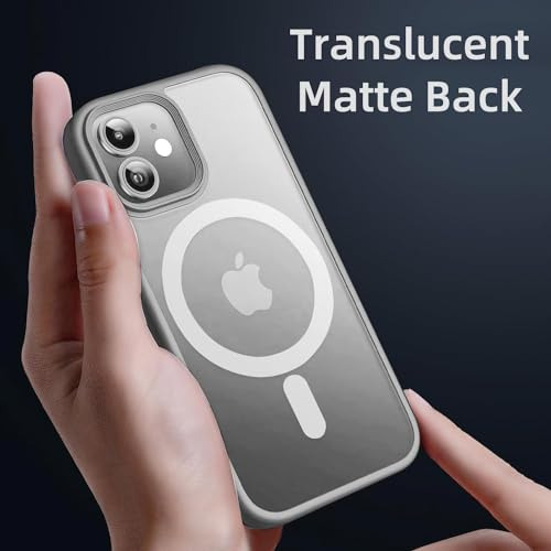 Funda Magnetica Para iPhone 12 & iPhone 12 Pro Gris 6.1 PuLG