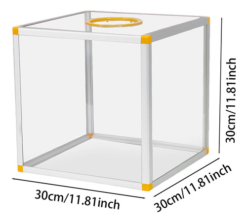Caja Transparente 30x30x30cm Seis Lados Despejados