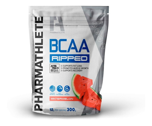 Bcaa Ripped 300g - Aminoácidos Con Termogénico Pharmathlete Sabor Watermelon