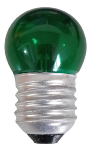 Lampada Decorativa Bg35 220v 7w E27 Verde Para Cordão Varal 