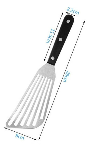Zl Para Espátula De Peixe Turner Com Fenda De Bife