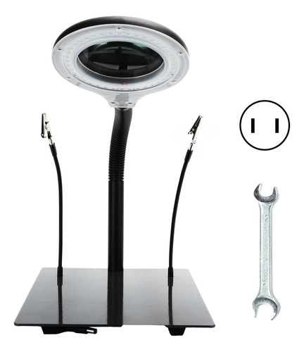 Lupa Led 40led Ajustable Con Aumento De 15x Para Lectura