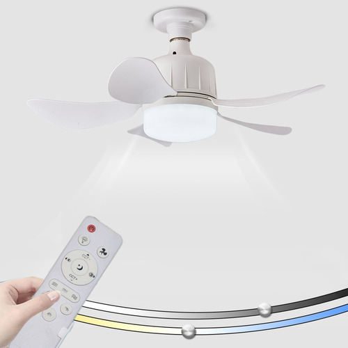 Lámpara Led Para Ventilador De Techo E27 Con Control Remoto