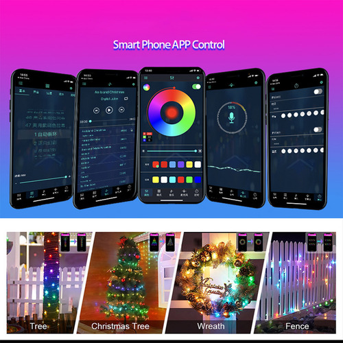 Cadena De Luces Led Usb W Night Light De 20 Metros, Sincroni
