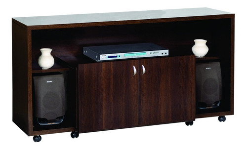 Mesa De Tv Rack Lcd 2604 Platinum Hasta 42   Tabaco Roble