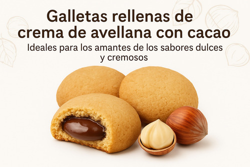 Galletas Rellenas Crema Avellana Cacao Delis De María 240 G