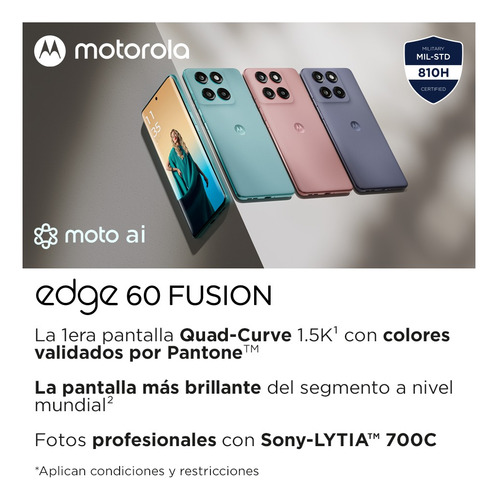 Motorola Edge 60 Fusion 8+256gb Rosa