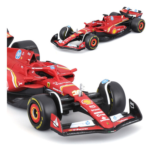 Carro Bburago F1 Ferrari Sf24 #16 Charles Leclerc Fórmula 1: