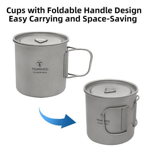 Chaleira Para Acampamento Camp Tea Ti, Copos De 500 Ml E 600