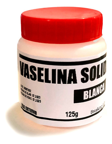 Vaselina Sólida Blanca X 125g Tatuajes Masajes Calidad!!