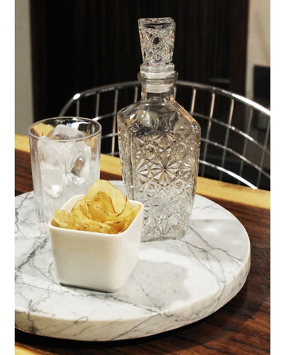 Base Giratoria Lazy Susan Mármol Negro Monterrey 60 Cm