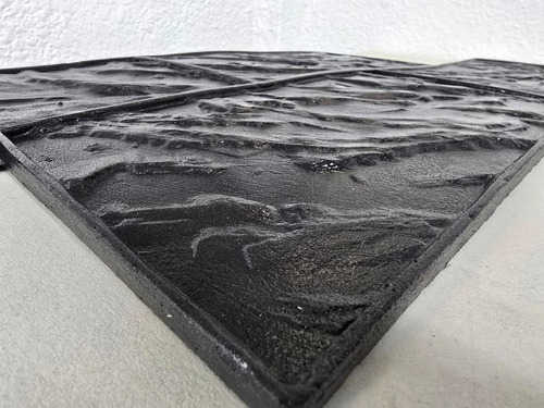 Molde Concreto Estampado Roca Rectangular Uso Rudo Pro