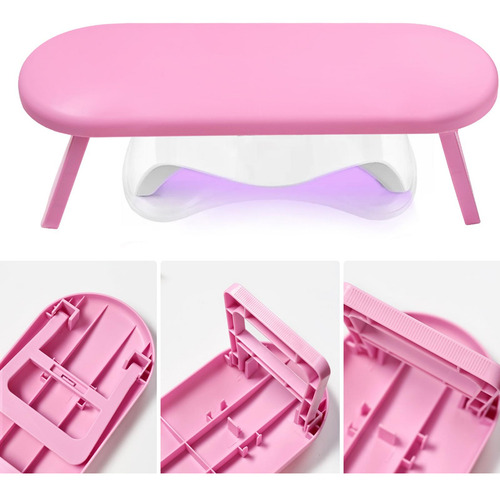2 Reposabrazos Para Uñas, Almohada De Manicura Para Rosa