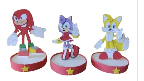 Centros De Mesa De Sonic Y Amigos