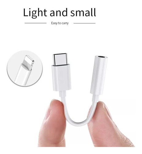 Imagen 2 de 8 de Adaptador De Audio 3.5mm Auxiliar Para iPhone iPad Jack