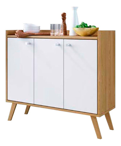 Aparador Bargueño Buffet Living 3p Premium® 15mm Latentación