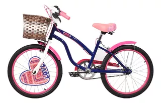 Bicicleta Veloci Heart Beat City Rodada 20 Azul Infantil Tamaño Del Cuadro M