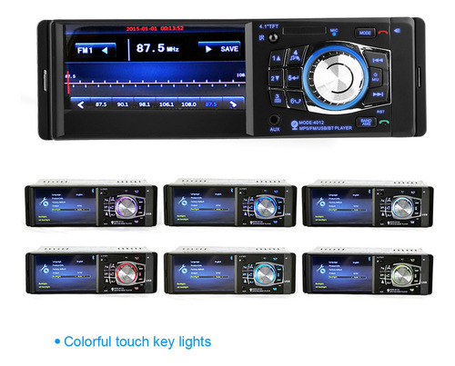 Reproductor Mp5 Bluetooth De 4,1 Pulgadas, Vídeo, Radio Fm,