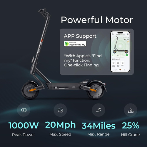 Yadea Elitemax X2 - Patinete Electrico, Motor De 500 W, Neum