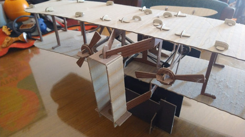 Libro Y Maqueta 3d Avion Los Hermanos Wright Para Armar (Usado)