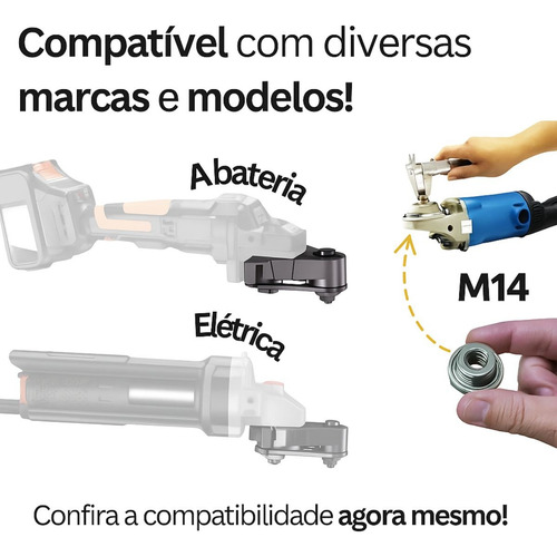 Adaptador Multifunção P/ Lixadeira Cortar Lixar E Polimento