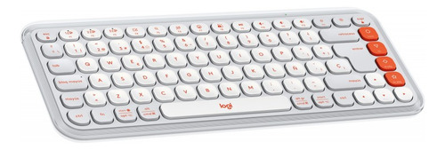 Kit Teclado Y Mouse Logitech Pop Icon, Español, Blanco